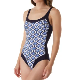 Anita Moroccan Tile Fanny One Piece Swimsuit 7726