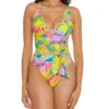 Becca Costa Bella Kali V-Neck One Piece Swimsuit 191037 -Lumiere Bikinis Shop becca bec01 191037 gs