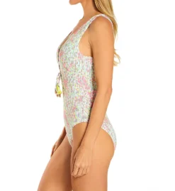 Becca Call Of The Wild High Waisted One Piece Swimsuit 221007 -Lumiere Bikinis Shop becca bec01 221007 cs1