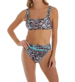 Becca Animal Kingdom Olivia Square Neck Swim Top 243207 -Lumiere Bikinis Shop becca bec01 243207 cs1
