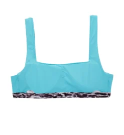 Becca Animal Kingdom Olivia Square Neck Swim Top 243207 -Lumiere Bikinis Shop becca bec01 243207 cs3