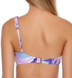 Becca Blue Agate Kimberly Asymmetrical Swim Top 283227 -Lumiere Bikinis Shop becca bec01 283227 bs