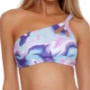 Becca Blue Agate Kimberly Asymmetrical Swim Top 283227 -Lumiere Bikinis Shop becca bec01 283227 gs