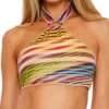 Becca Awaken Josie High Neck Halter Bra Swim Top 293227 -Lumiere Bikinis Shop becca bec01 293227 gs