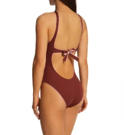 Becca Modern Edge Mikayla High Neck One Piece Swimsuit 541637 -Lumiere Bikinis Shop becca bec01 541637 bs