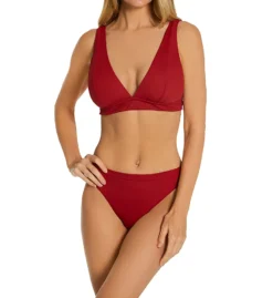 Becca Fine Line Camilla Over The Shoulder Swim Top 549117 -Lumiere Bikinis Shop becca bec01 549117 cs1