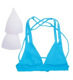 Becca Fine Line Elaine Split Strap Swim Top 549127 -Lumiere Bikinis Shop becca bec01 549127 cs6