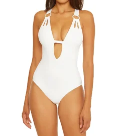 Becca Color Code Skylar Plunge One Piece Swimsuit 631037