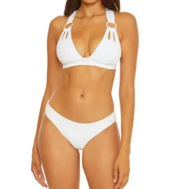 Becca Color Code Adela Hipster White Swim Bottom 638437 -Lumiere Bikinis Shop becca bec01 638437 cs1