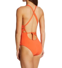 Becca Color Code Skylar Plunge One Piece Swimsuit 851427 -Lumiere Bikinis Shop becca bec01 851427 bs