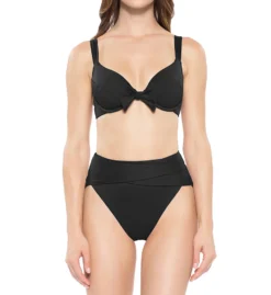 Becca Color Code Tie Front Underwire Bikini Swim Top 853397 -Lumiere Bikinis Shop becca bec01 853397 cs3