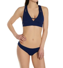Becca Color Code Split Strap Halter Swim Top 853617 -Lumiere Bikinis Shop becca bec01 853617 cs3