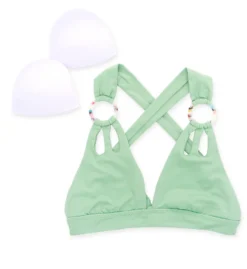 Becca Color Code Rings Skylar Halter Swim Top 859637 -Lumiere Bikinis Shop becca bec01 859637 cs6