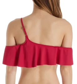 Becca Color Splash One Shoulder Ruffle Swim Top 863287 -Lumiere Bikinis Shop becca bec01 863287 bs