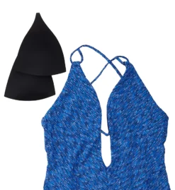 Becca Sundance Elizabeth Plunge Neck One Piece Swimsuit 921027 -Lumiere Bikinis Shop becca bec01 921027 cs6