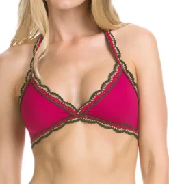 Becca Medina Halter Bikini Swim Top 943187