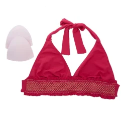 Bleu Rod Beattie Smock It To Ya Smocked Band Halter Bra Swim Top 20112 -Lumiere Bikinis Shop bleu rod beattie bleu01 20112 cs2