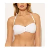 Bleu Rod Beattie Basket Case Shirred Molded Bandeau Swim Top 20338 -Lumiere Bikinis Shop bleu rod beattie bleu01 20338 gs