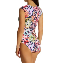Bleu Rod Beattie Party Animal Cap Sleeve Mio One Piece Swimsuit A23206 -Lumiere Bikinis Shop bleu rod beattie bleu01 a23206 bs