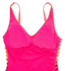 Bleu Rod Beattie Cool Breeze Lace Down OTS Mio One Piece Swimsuit B23249 -Lumiere Bikinis Shop bleu rod beattie bleu01 b23249 cs6