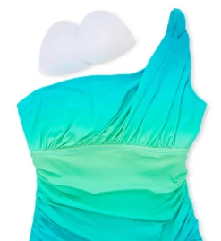 Bleu Rod Beattie Cool Breeze One Shoulder Mio One Piece Swimsuit B23785 -Lumiere Bikinis Shop bleu rod beattie bleu01 b23785 cs6