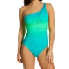 Bleu Rod Beattie Cool Breeze One Shoulder Mio One Piece Swimsuit B23785 -Lumiere Bikinis Shop bleu rod beattie bleu01 b23785 gs