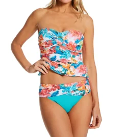 Bleu Rod Beattie Blooming Chic Sarong Hipster Swim Bottom BC22511 -Lumiere Bikinis Shop bleu rod beattie bleu01 bc22511 cs1