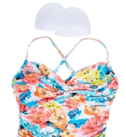 Bleu Rod Beattie Blooming Chic Underwire Twist One Piece Swimsuit BC22968 -Lumiere Bikinis Shop bleu rod beattie bleu01 bc22968 cs6