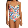 Bleu Rod Beattie Blooming Chic Underwire Twist One Piece Swimsuit BC22968 -Lumiere Bikinis Shop bleu rod beattie bleu01 bc22968 gs