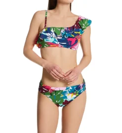 Bleu Rod Beattie On A Brighter Note Ruffle One Shoulder Swim Top BN22108 -Lumiere Bikinis Shop bleu rod beattie bleu01 bn22108 cs2