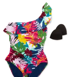 Bleu Rod Beattie On A Brighter Note One Shoulder One Piece Swimsuit BN22210 -Lumiere Bikinis Shop bleu rod beattie bleu01 bn22210 cs6