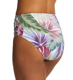 Bleu Rod Beattie It's A Breeze Shirred High Waist Swim Bottom BZ22916 -Lumiere Bikinis Shop bleu rod beattie bleu01 bz22916 bs