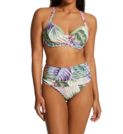 Bleu Rod Beattie It's A Breeze Shirred High Waist Swim Bottom BZ22916 -Lumiere Bikinis Shop bleu rod beattie bleu01 bz22916 cs1