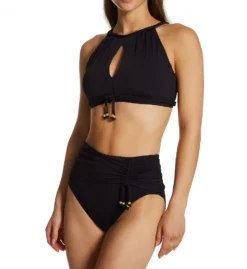 Bleu Rod Beattie Glam Stand Braided Crop Swim Top GS22303 -Lumiere Bikinis Shop bleu rod beattie bleu01 gs22303 cs1