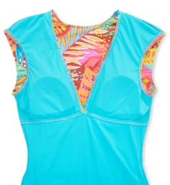 Bleu Rod Beattie The Heat Is On Cap Sleeve Mio One Piece Swimsuit HT23206 -Lumiere Bikinis Shop bleu rod beattie bleu01 ht23206 cs5