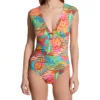 Bleu Rod Beattie The Heat Is On Cap Sleeve Mio One Piece Swimsuit HT23206