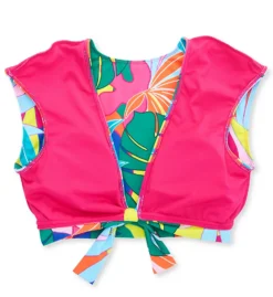 Bleu Rod Beattie Life Of The Party Tie Front Crop Swim Top LP23199 -Lumiere Bikinis Shop bleu rod beattie bleu01 lp23199 cs5