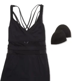 Bleu Rod Beattie Plus Size Don't Mesh With Me Cross Back Swim Dress M22271X -Lumiere Bikinis Shop bleu rod beattie bleu01 m22271x cs6