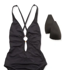 Bleu Rod Beattie Ring Me Up X Back Mio One Piece Swimsuit MU22796 -Lumiere Bikinis Shop bleu rod beattie bleu01 mu22796 cs6