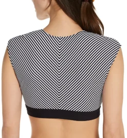 Bleu Rod Beattie Inside The Lines Tie Front Cap Sleeve Swim Top N21673 -Lumiere Bikinis Shop bleu rod beattie bleu01 n21673 bs