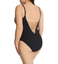 Bleu Rod Beattie Plus Size Let's Get Knotty Lace One Piece Swimsuit N22232X -Lumiere Bikinis Shop bleu rod beattie bleu01 n22232x bs