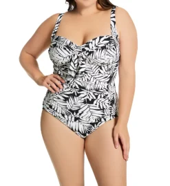 Bleu Rod Beattie Plus Size Urban Oasis Tie Front Tankini Swim Top O22401X -Lumiere Bikinis Shop bleu rod beattie bleu01 o22401x cs2