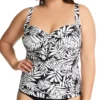 Bleu Rod Beattie Plus Size Urban Oasis Tie Front Tankini Swim Top O22401X -Lumiere Bikinis Shop bleu rod beattie bleu01 o22401x gs