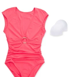 Bleu Rod Beattie Ring Me Up Cap Sleeve One Piece Swimsuit RU22206 -Lumiere Bikinis Shop bleu rod beattie bleu01 ru22206 cs6