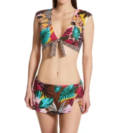Bleu Rod Beattie Run Wild Skirted Hipster Swim Bottom RW22569 -Lumiere Bikinis Shop bleu rod beattie bleu01 rw22569 cs1
