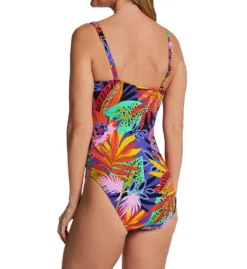 Bleu Rod Beattie Night Safari One Shoulder Mio One Piece Swimsuit S23785 -Lumiere Bikinis Shop bleu rod beattie bleu01 s23785 bs