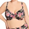 Elomi Dark Tropics Underwire Plunge Bikini Swim Top ES0102 -Lumiere Bikinis Shop elomi elom01 es0102 gs