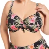 Elomi Dark Tropics Underwire Crop Swim Top ES0106 -Lumiere Bikinis Shop elomi elom01 es0106 gs