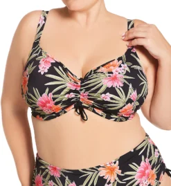 Elomi Dark Tropics Underwire Crop Swim Top ES0106