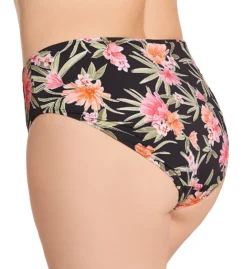 Elomi Dark Tropics Mid Rise Brief Swim Bottom ES0172 -Lumiere Bikinis Shop elomi elom01 es0172 bs